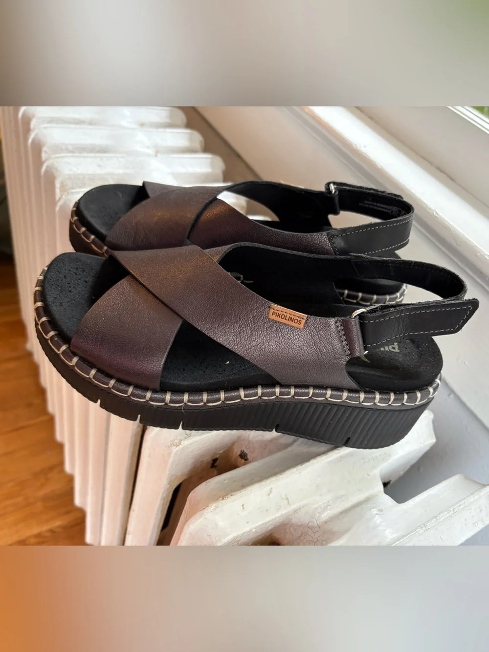 Pikolinos Cris Cross Wedge  Sandals Size 39